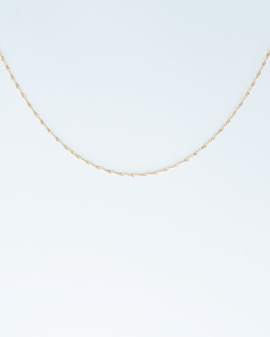 Lost Poem 18K goldplated wave chain