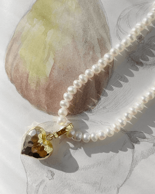 beating for you 18K guldpläterade halsband set