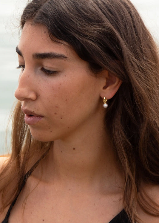 Moondust 18K guldpläterat örhängen