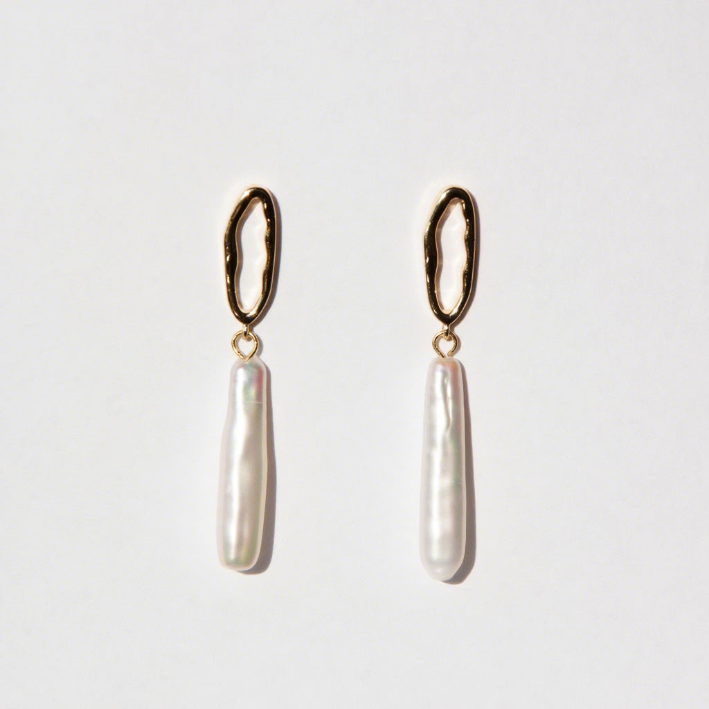 simple joy 18K guldpläterade örhängen