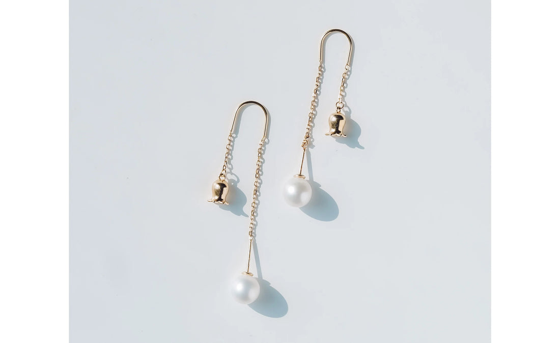 Lily of the Valley Earrings – Handcrafted Pearl Jewelry | Lost Poem