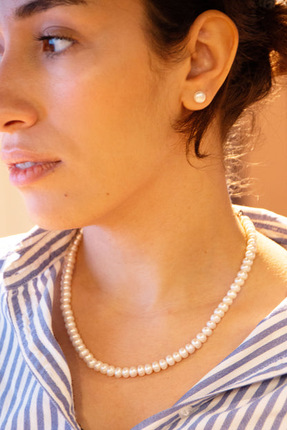 Dawn sterling silver örhängen halsband set