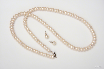 Dive Into Brilliance Silver Örhängen och Halsband Set