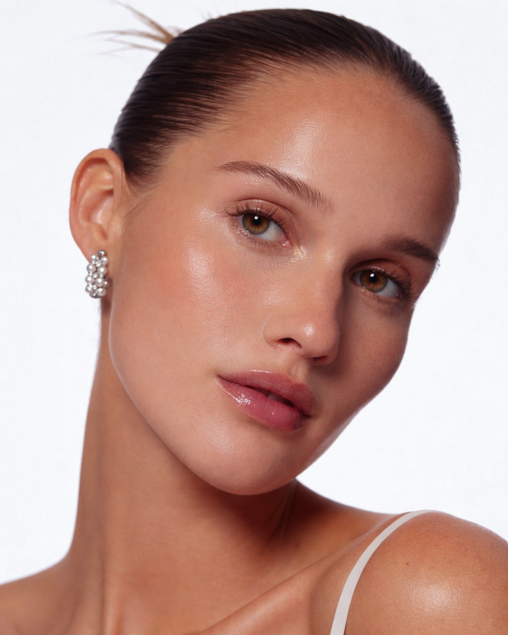 Grace sterling silver hoop örhängen