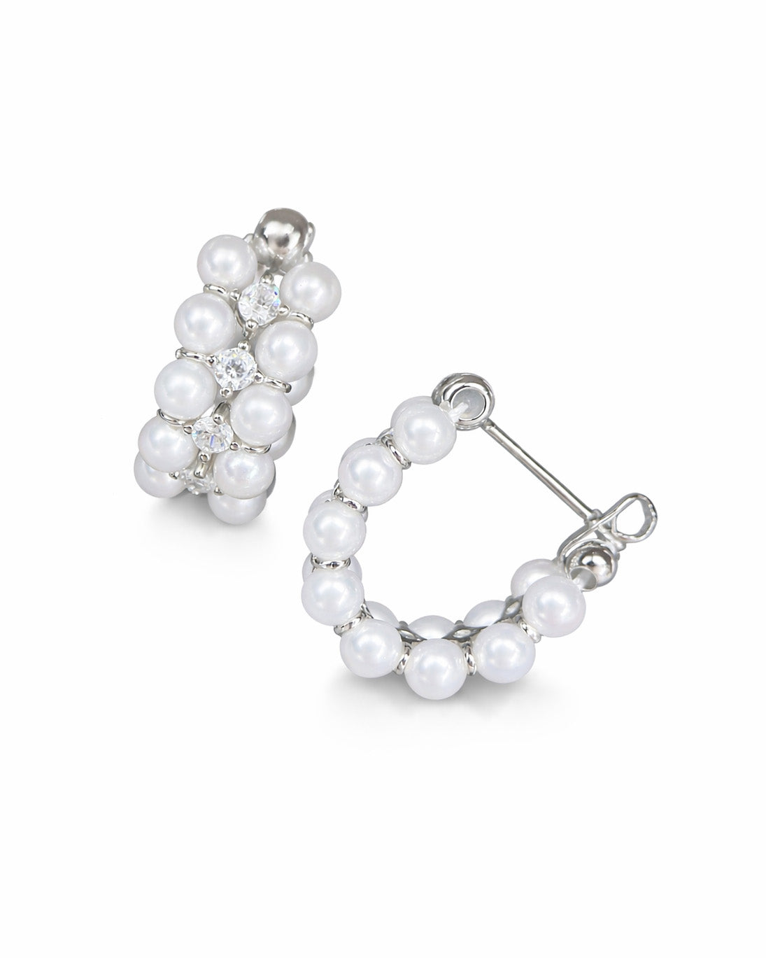 Grace sterling silver hoop örhängen