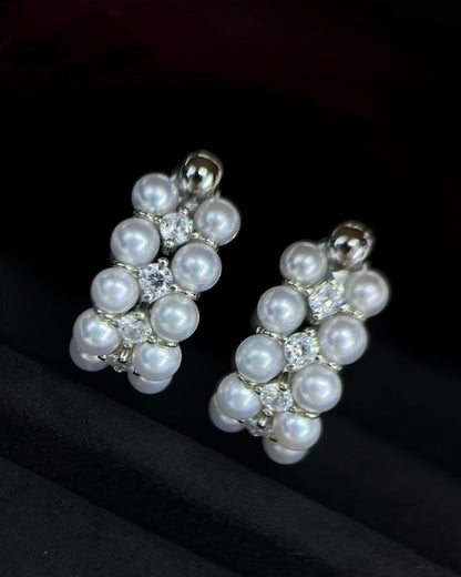 Grace sterling silver hoop örhängen