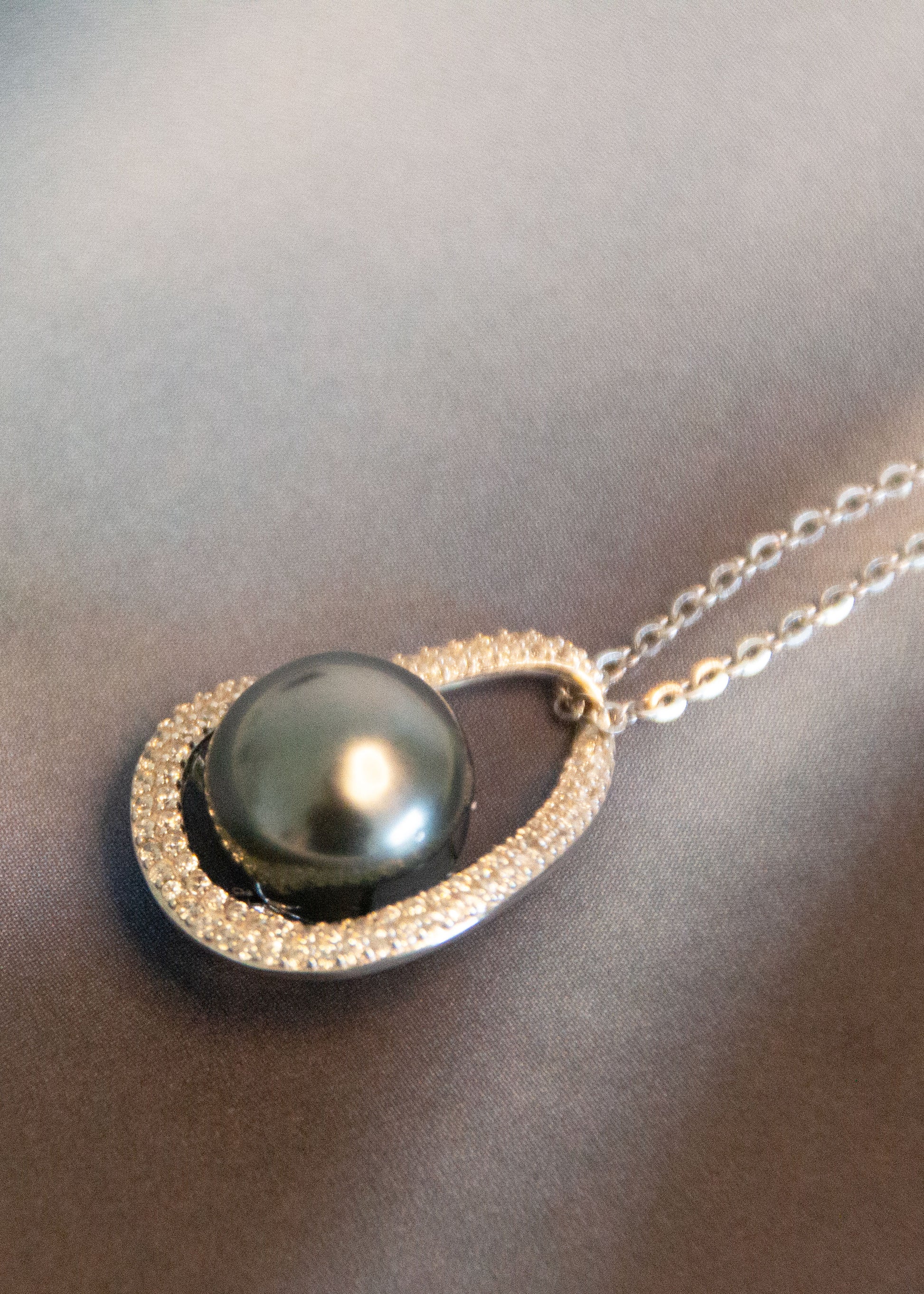 gravity tahitisk sterling silver halsband 