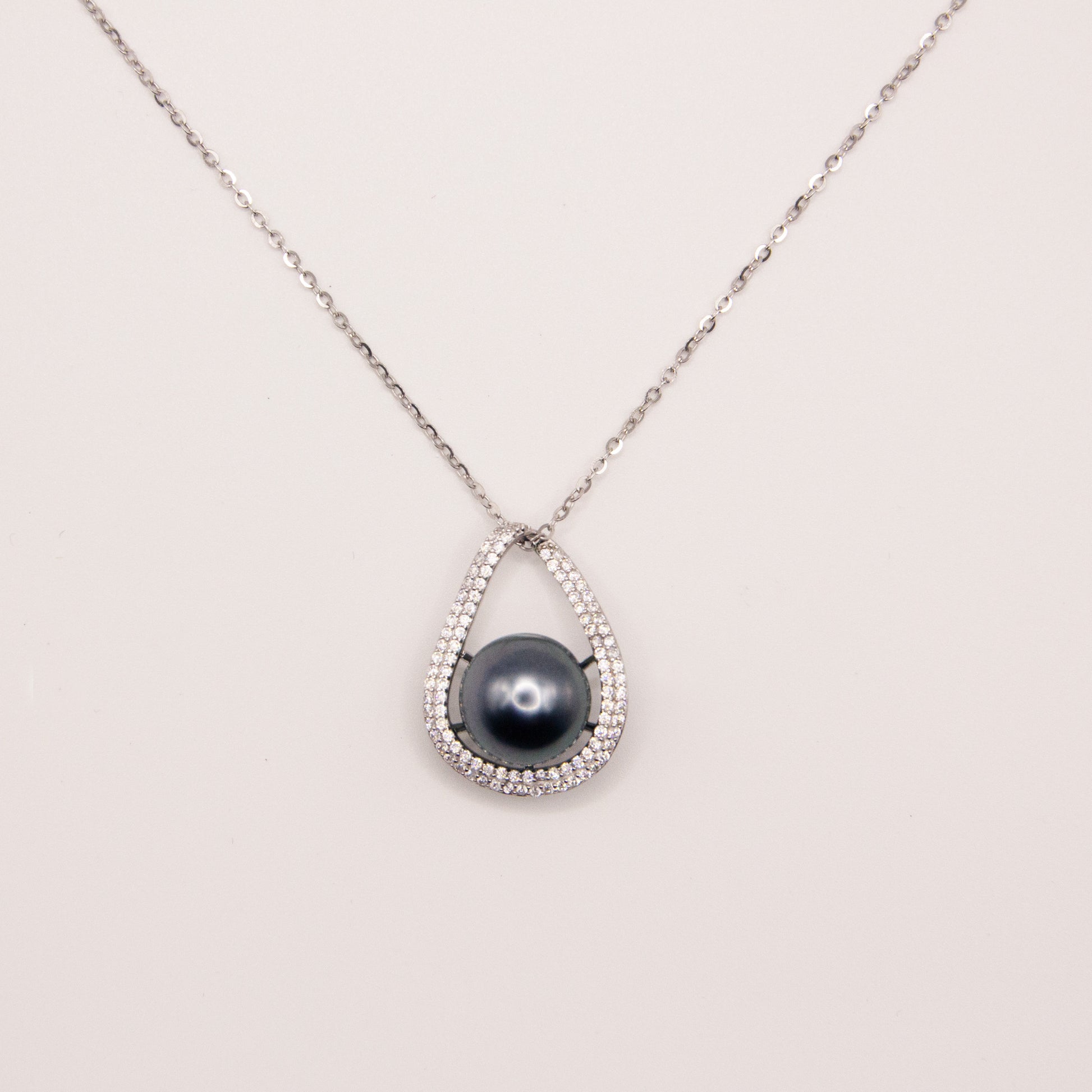 Gravity tahitisk sterling silver halsband 