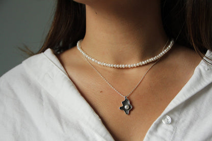 Horizon sterling silver halsband stor