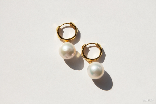 Lady Perfect Sterling Silver 18K Gold-plated Earrings