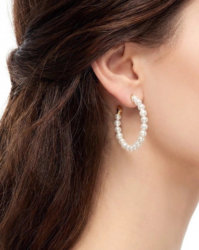 Luna 18K Guldpläterade Örhänge