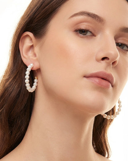 Luna 18K Guldpläterade Örhänge