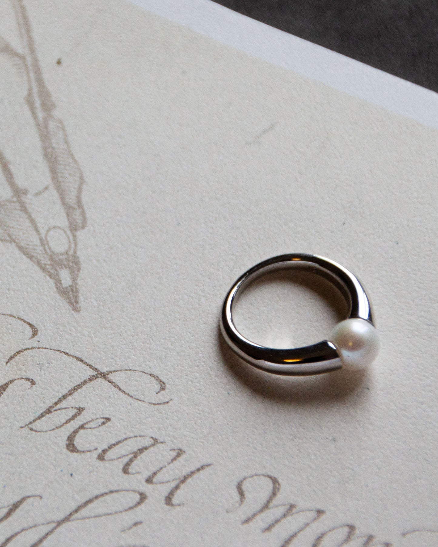 Morden Chivalry sterling silver ring