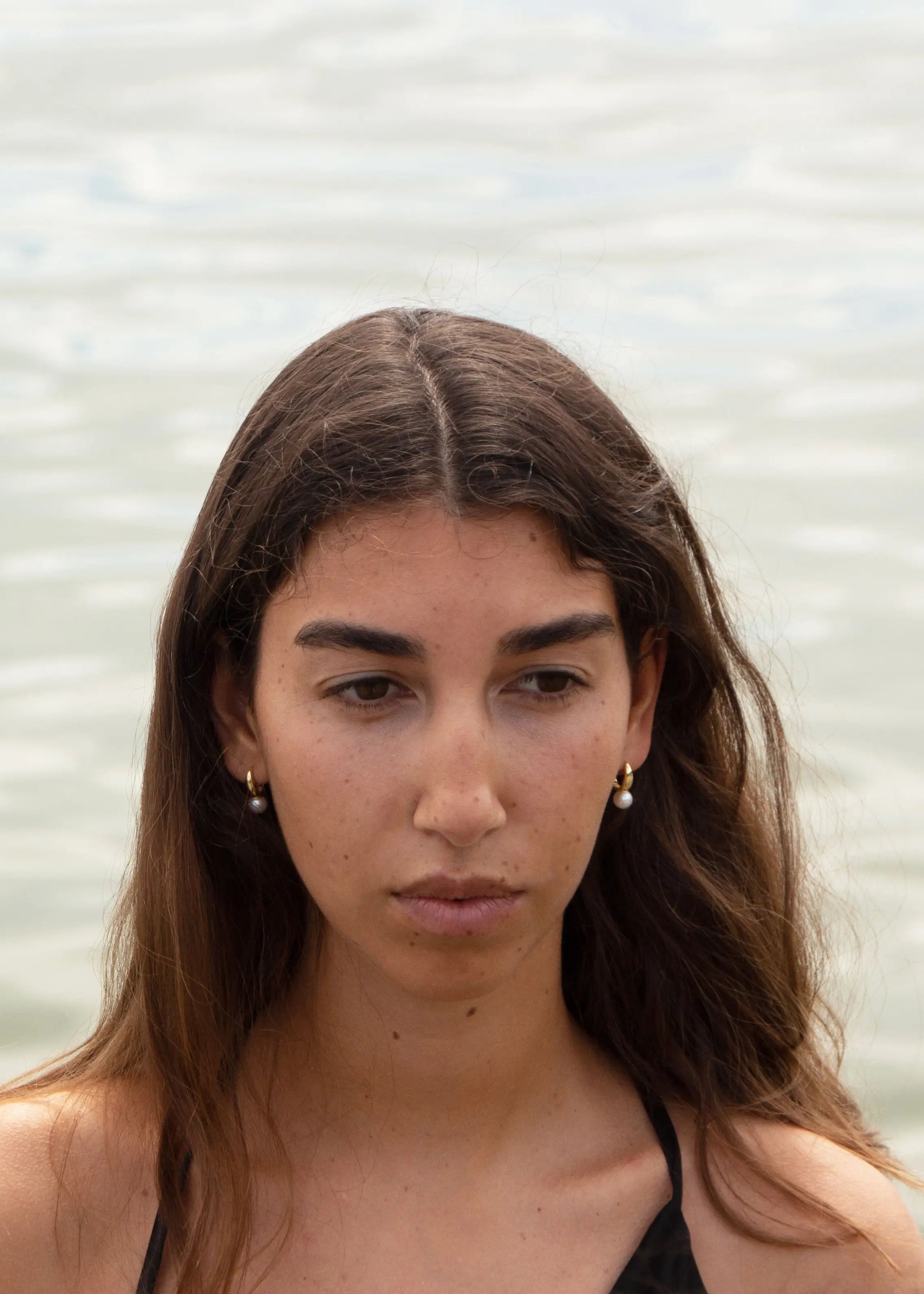 Moondust 18K guldpläterat örhängen 