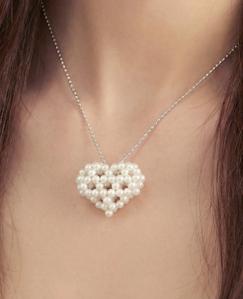 Shape of the Heart Sterling Silver Halsband