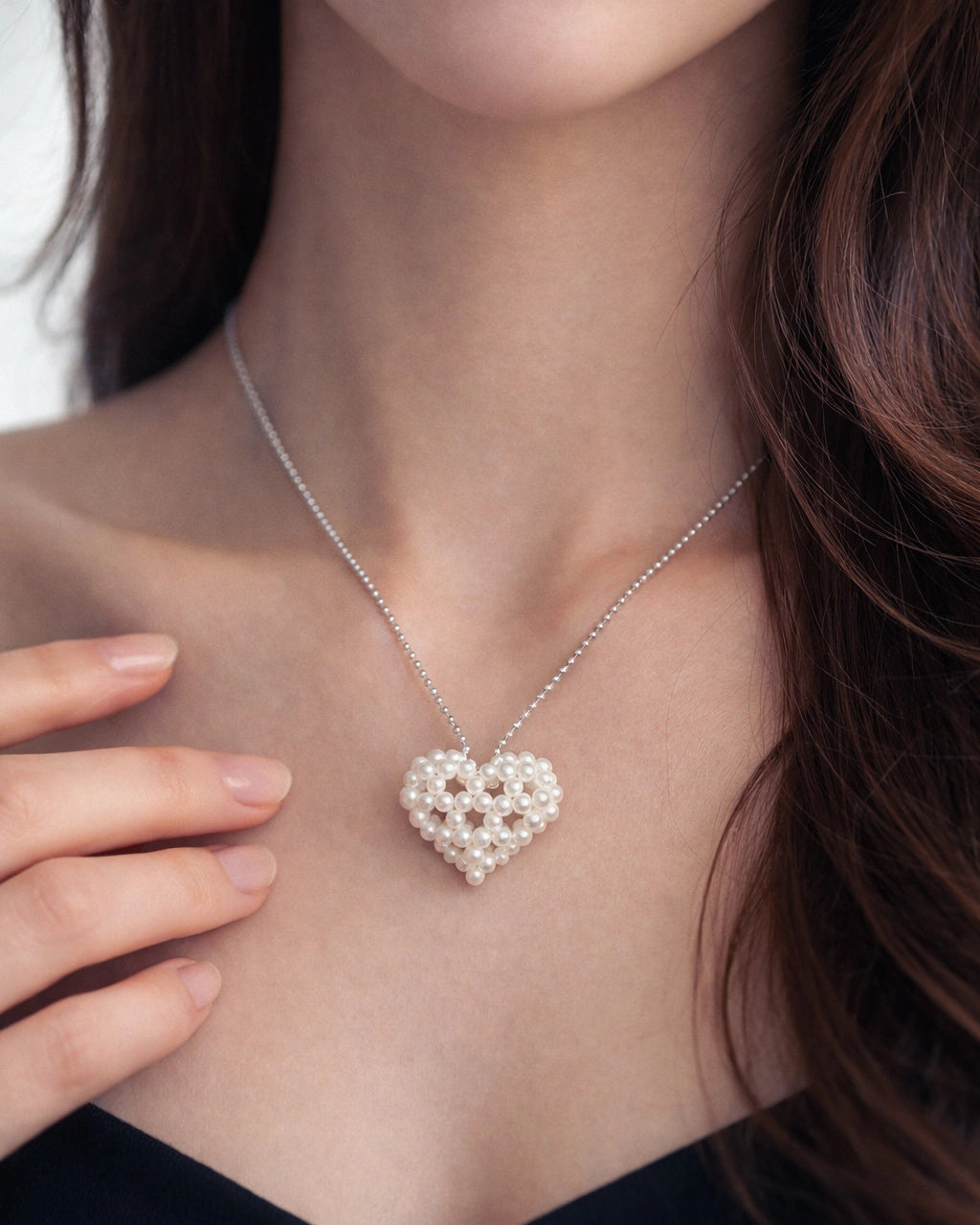 Shape of the Heart Sterling Silver Halsband