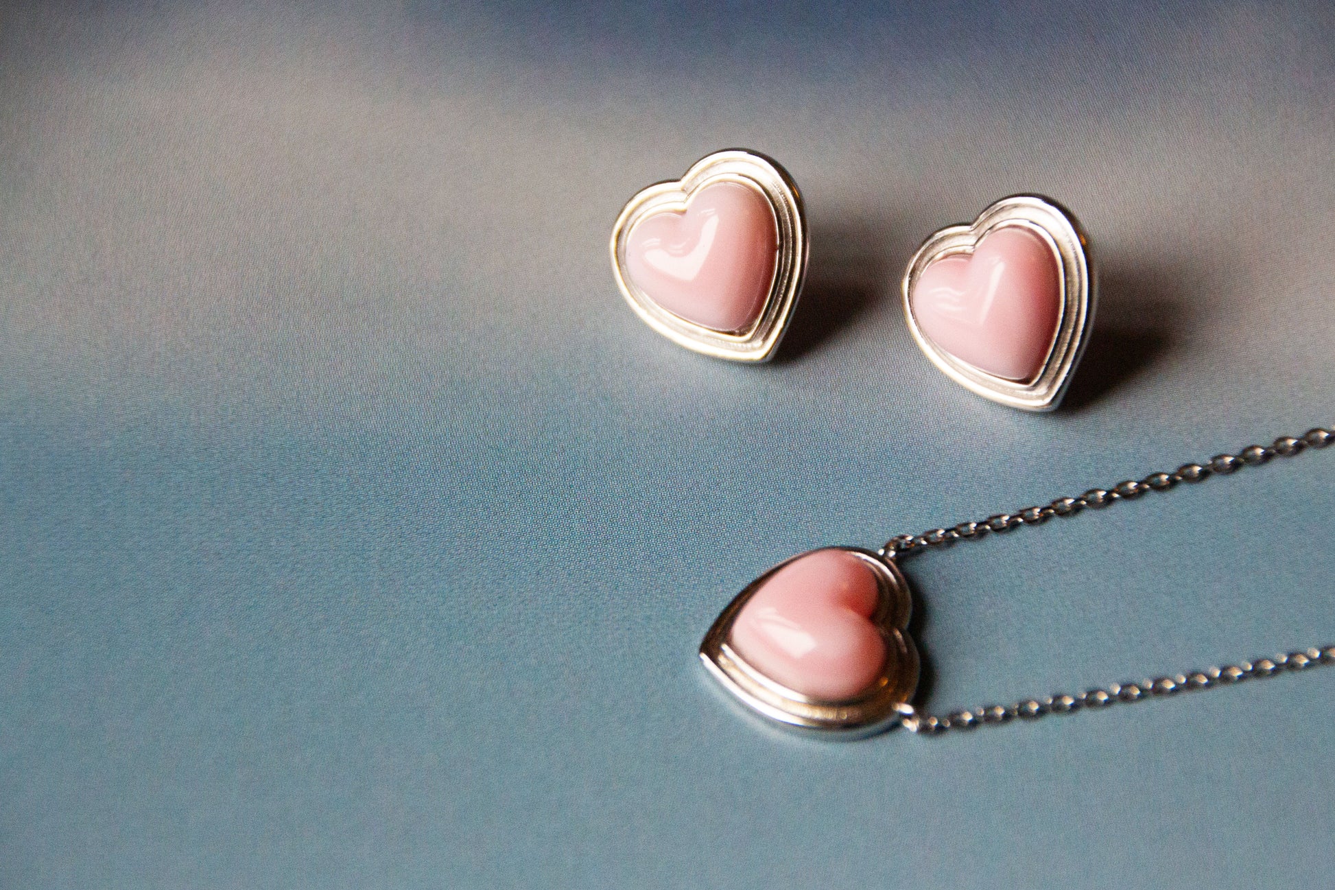 The Rose Sterling Silver halsband set