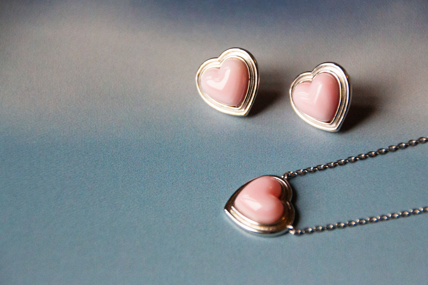 The Rose Sterling Silver halsband örhänge Set