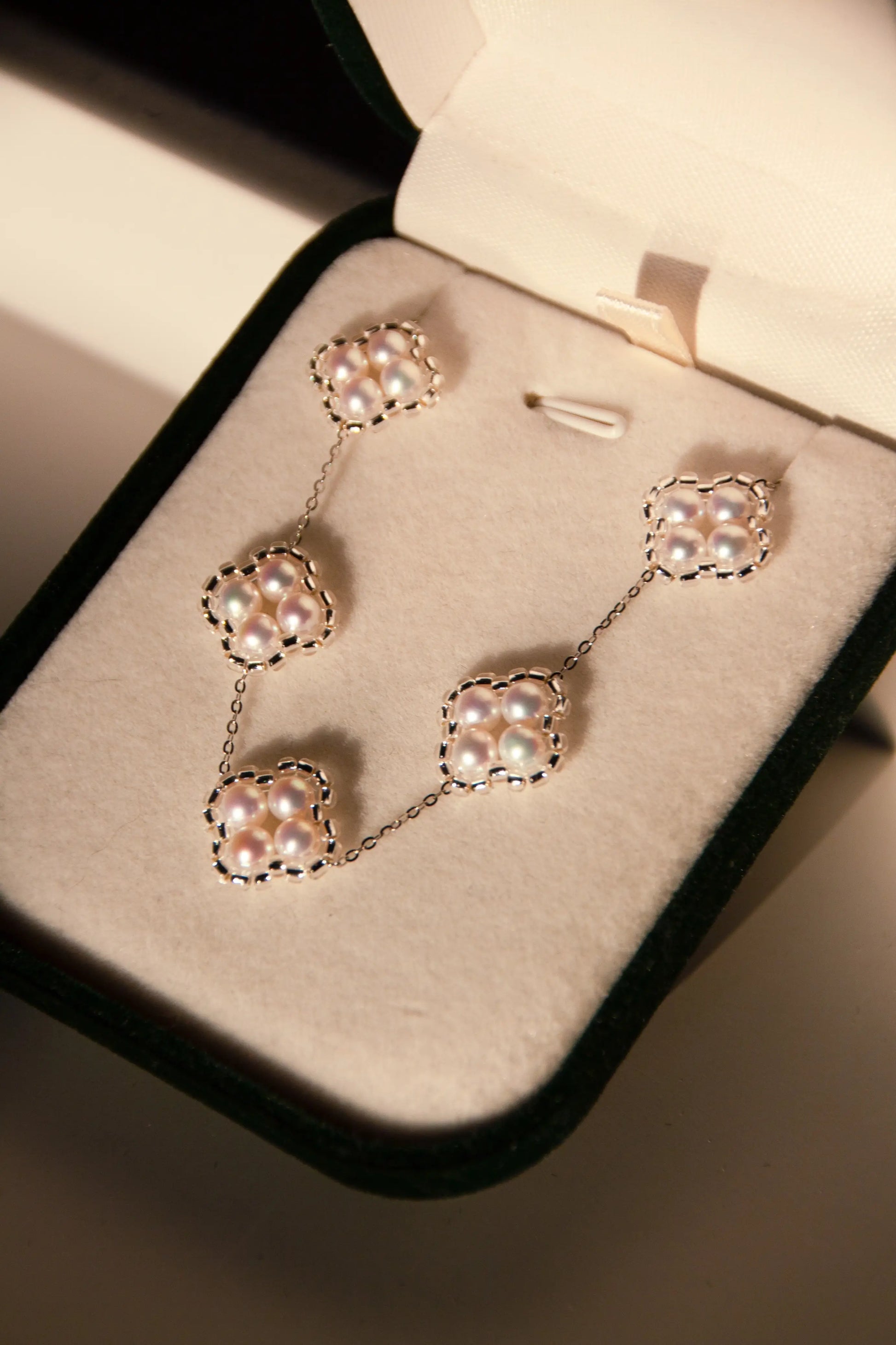 clover sterling silver armband