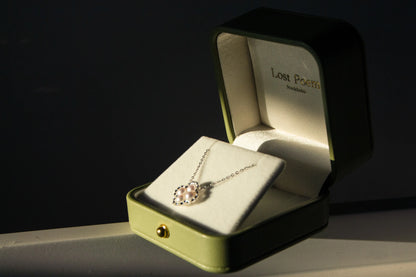 clover sterling silver halsband