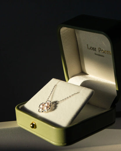 clover sterling silver halsband