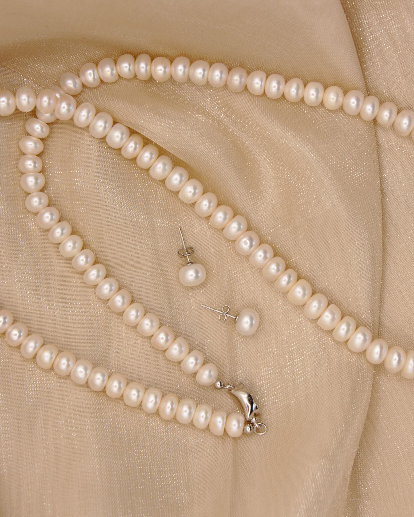 dive into brilliance silver halsband set