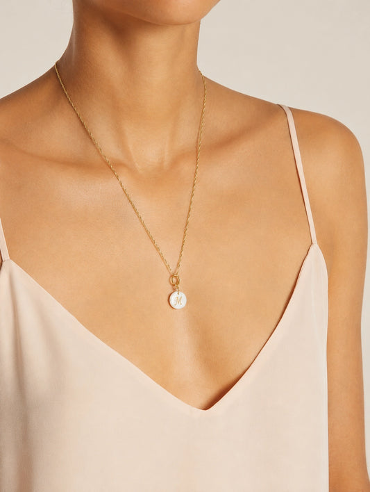 The Letter Initial 18K Gold-plated Necklace