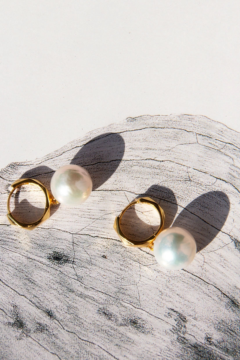 Lady Perfect Sterling Silver 18K Guldpläterad Örhängen