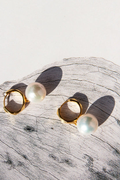 Lady Perfect Sterling Silver 18K Guldpläterad Örhängen