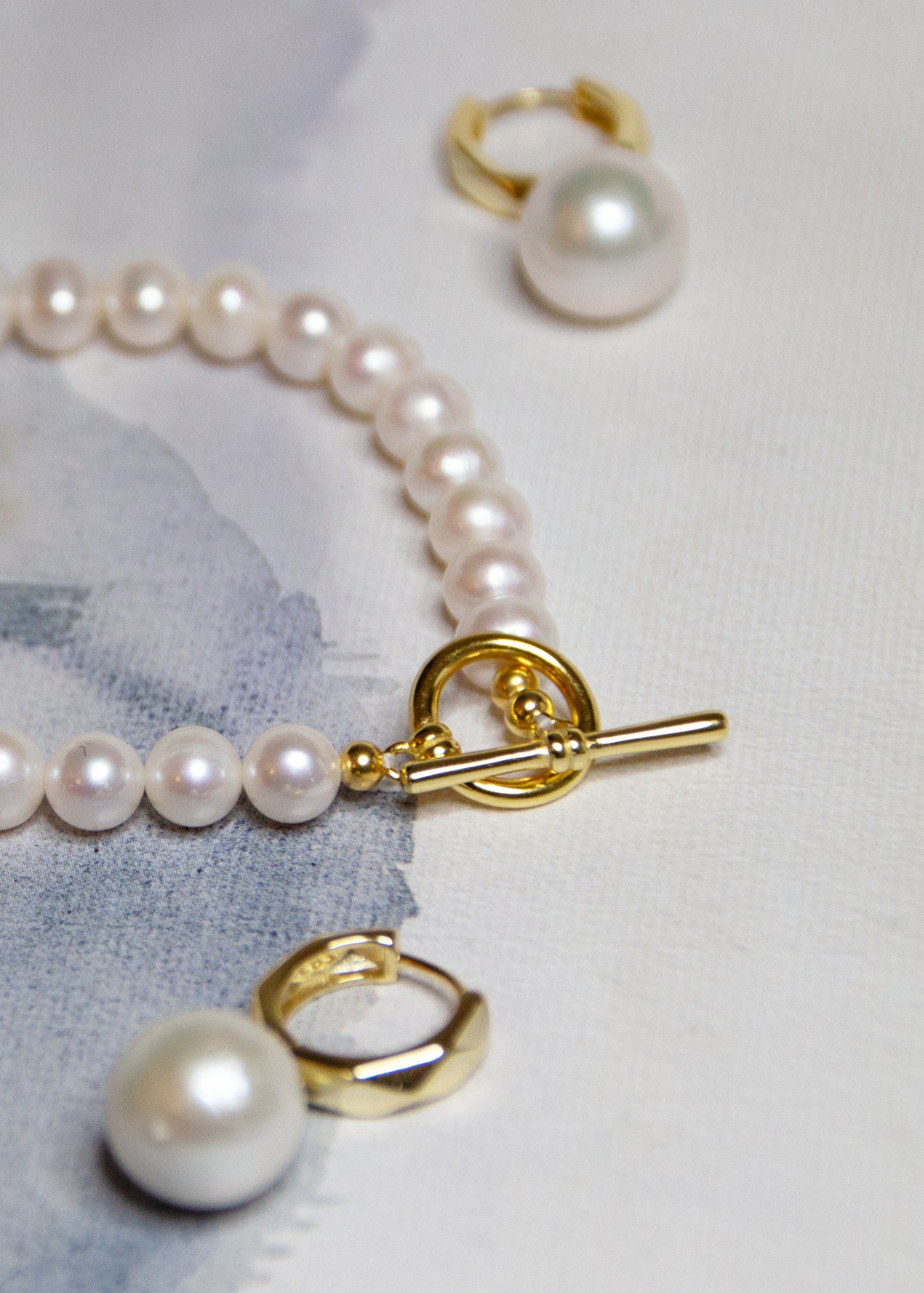 lady perfect silver örhängen och silver armband set 
