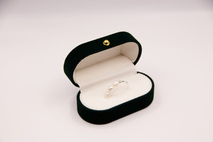 Sense and Sensibility silver ring med sötvattenspärlor
