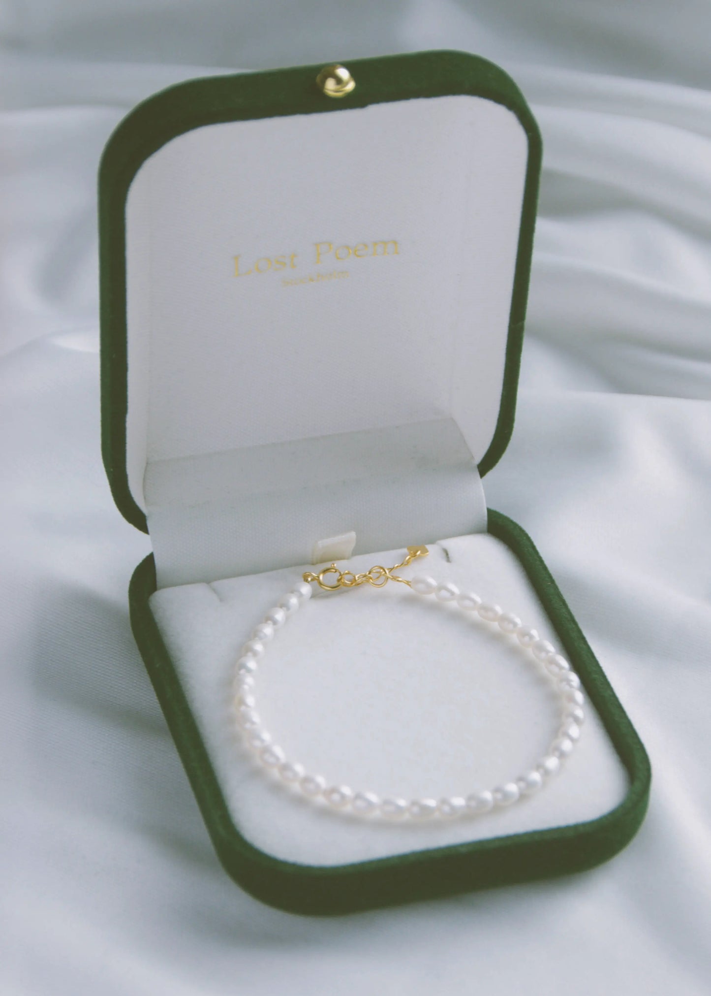 short poem 18Kgold-plated bracelet