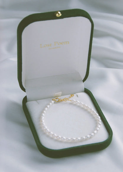 short poem 18Kgold-plated bracelet