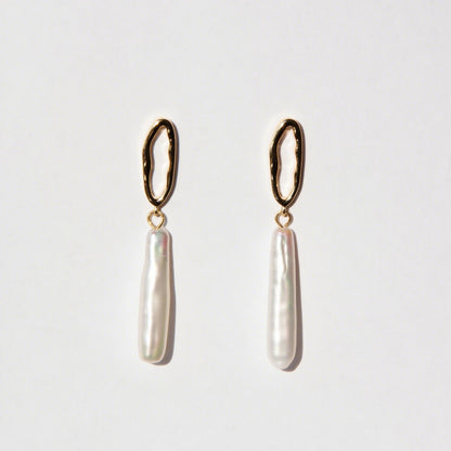 simple joy 18K guldpläterade örhängen