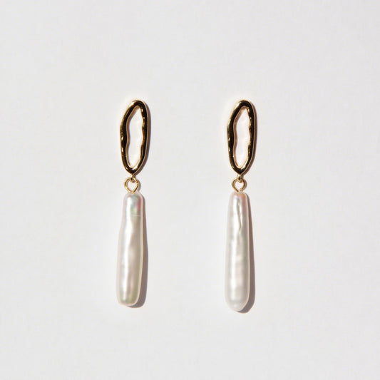 simple joy 18K guldpläterade örhängen
